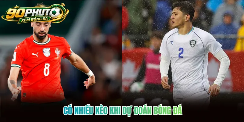 Có nhiều kèo khi dự đoán bóng đá