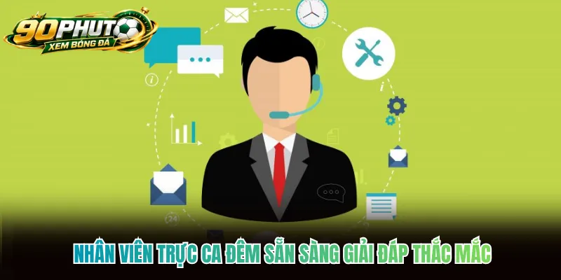 Nhân viên trực ca đêm sẵn sàng giải đáp thắc mắc